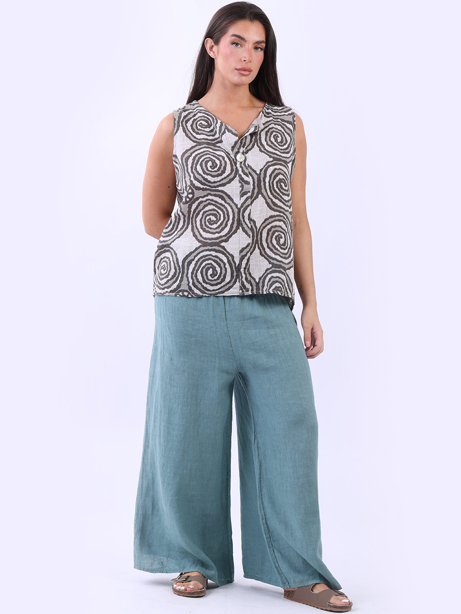 Cotton Vest Top Mocha