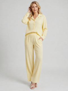 2 Piece Co-Ord Set Lemon