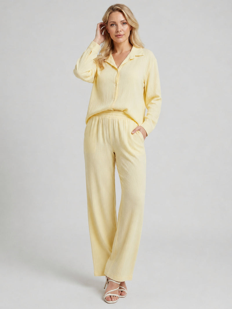 2 Piece Co-Ord Set Lemon