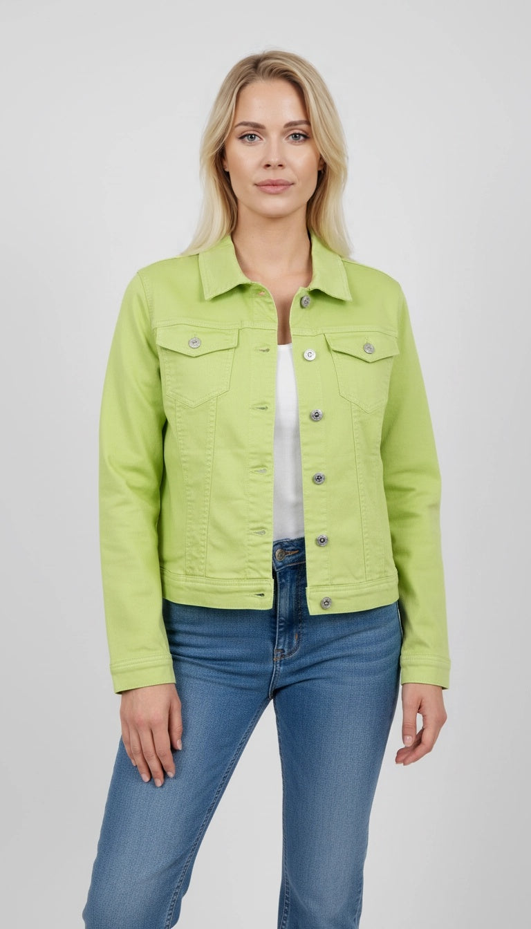 Plain Cotton Denim Jacket