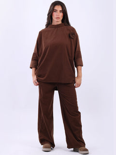 Cotton Corduroy Top Chocolate