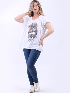 Women Cotton Tee White
