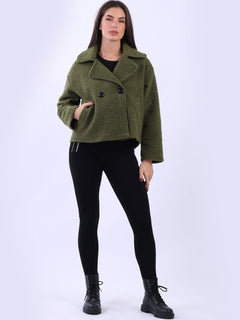 Italian Woolen Coat Olive