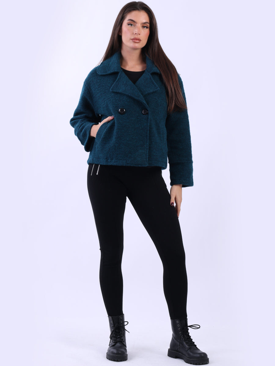 Italian Woolen Coat Teal