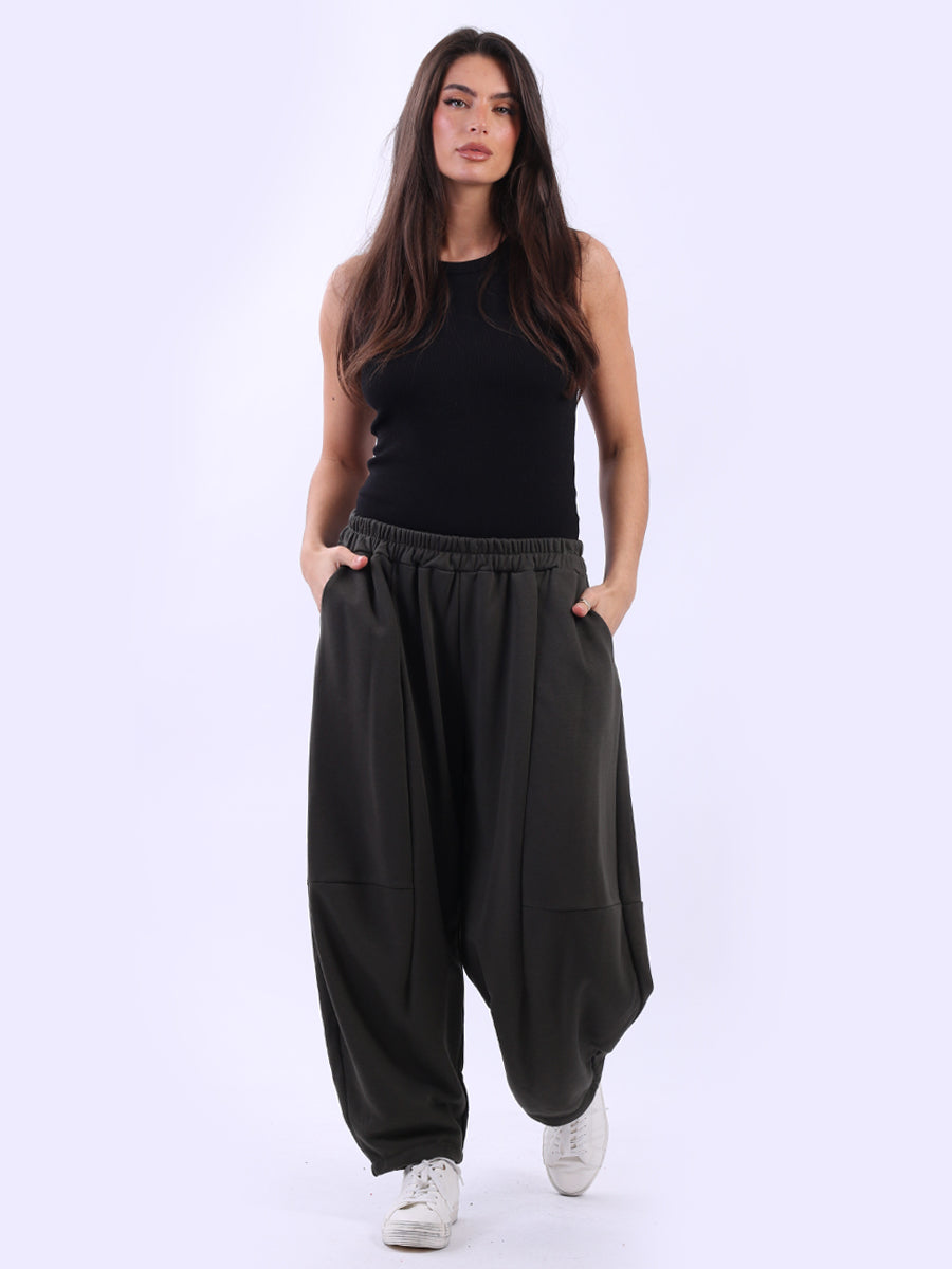 Relaxed Fit Women Cotton Trouser