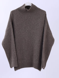 Knitted Crop Woolen Jumper Khaki