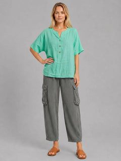 Plain Cotton Top Mint