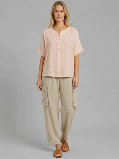 Plain Cotton Top Pink