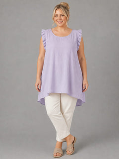 Plus Size Sleeveless Top Lilac