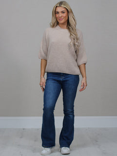 Knitted Baggy Jumper Mocha