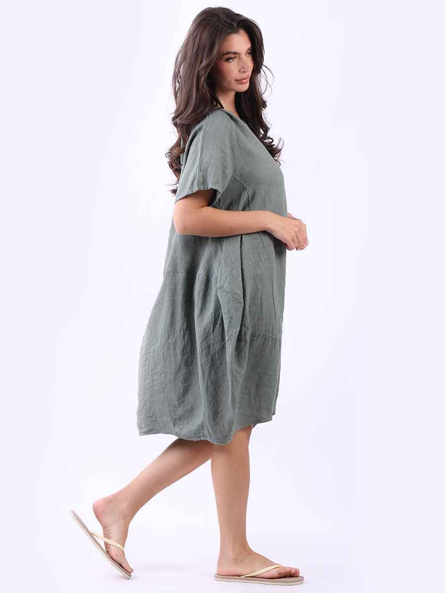 Plus Size Linen Swing Dress
