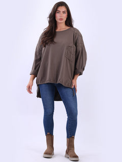 Plus Size Cotton Top Mocha