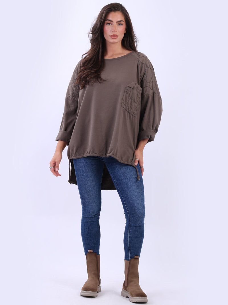 Plus Size Cotton Top Mocha