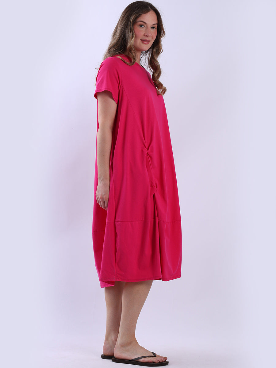 Plain Cotton Plus Size Slouchy Dress