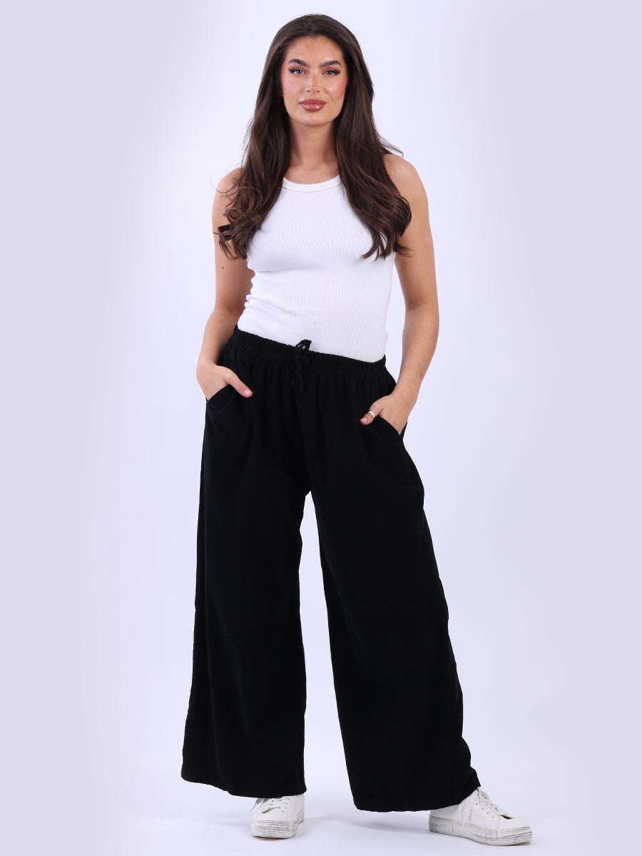 Cotton Corduroy Pant Black