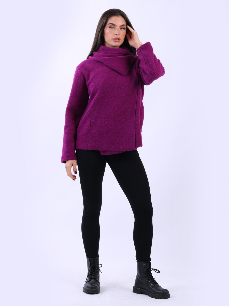 Woolen Jacket Purple