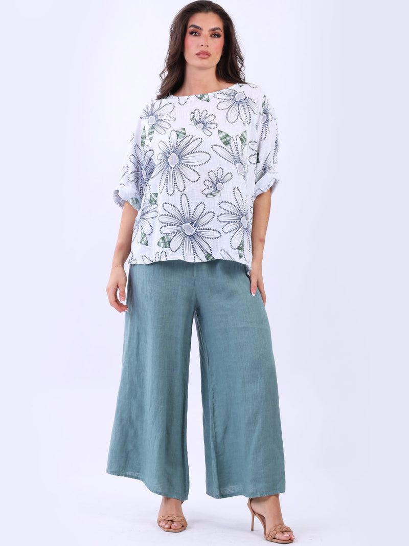 Baggy Cotton Box Top White