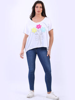 Vintage Wash Cotton Crop Tee White