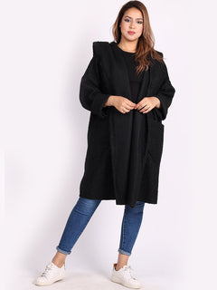 Woolen Lagenlook Jacket Black