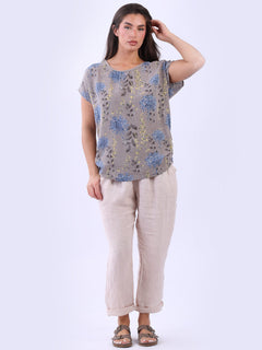 Cotton Baggy Crop Top Mocha