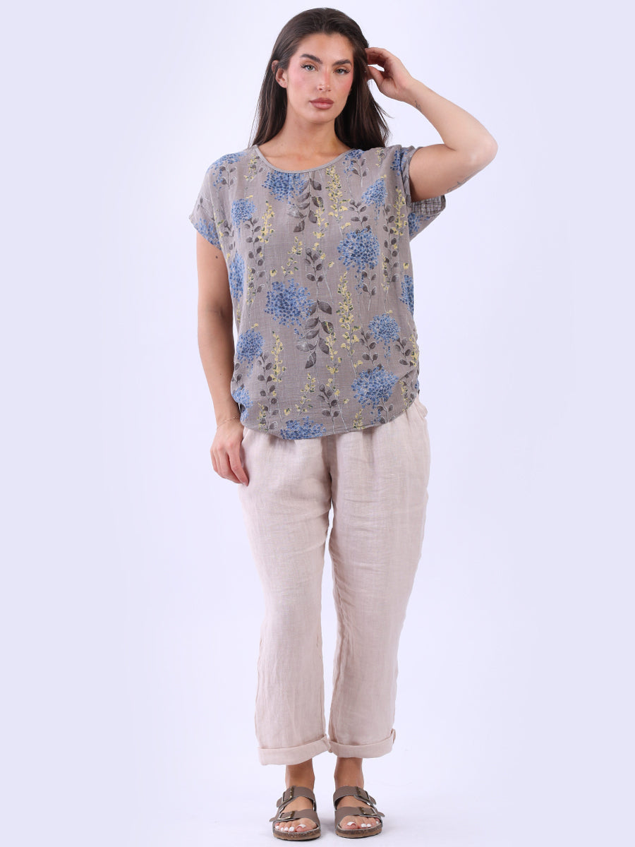 Cotton Baggy Crop Top Mocha