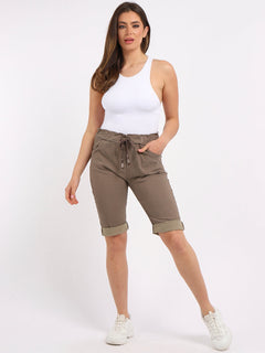 Plain Safari Shorts Mocha