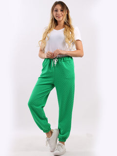 Ladies Comfy Quilted Pyjama Green