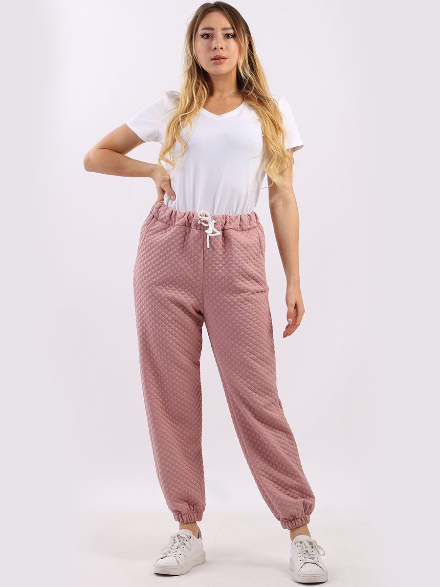 Ladies Comfy Quilted Pyjama Pink