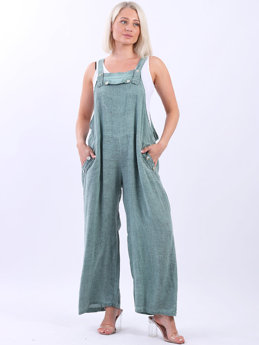 Wide Leg Pabo Jumpsuit Ocean Blue