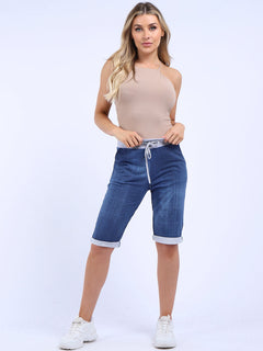 Ladies Cotton Shorts Denim