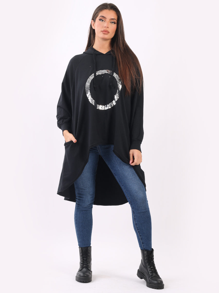 Cotton Hoodie Black