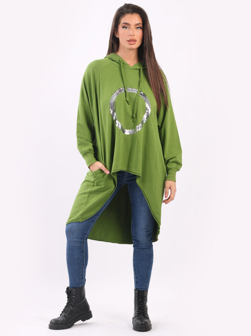 Cotton Hoodie Lime Green