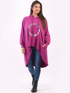 Cotton Hoodie Magenta