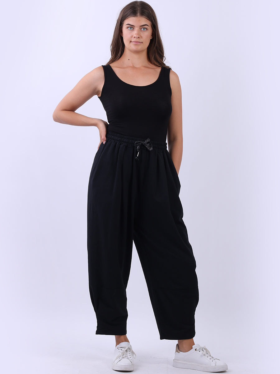 Women Cotton Trouser Black