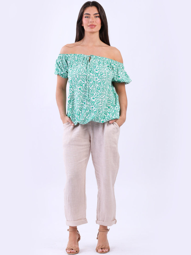 Off Shoulder Crop Top