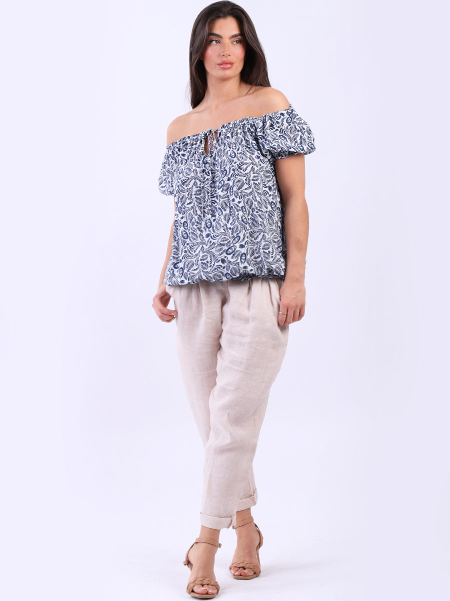 Off Shoulder Crop Top