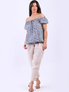 Off Shoulder Crop Top