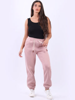 Cotton Fleece Trouser Pink