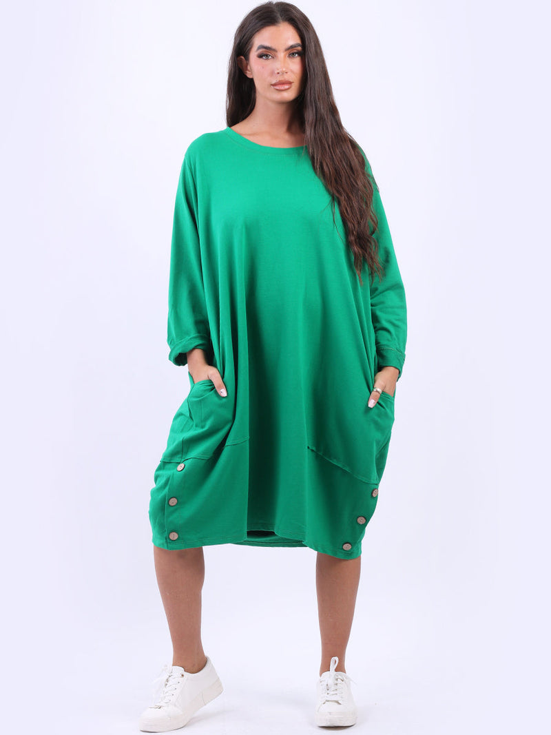 Women Cotton Dress Gucci Green