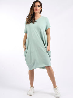 Plain Cotton Dress Tiffany