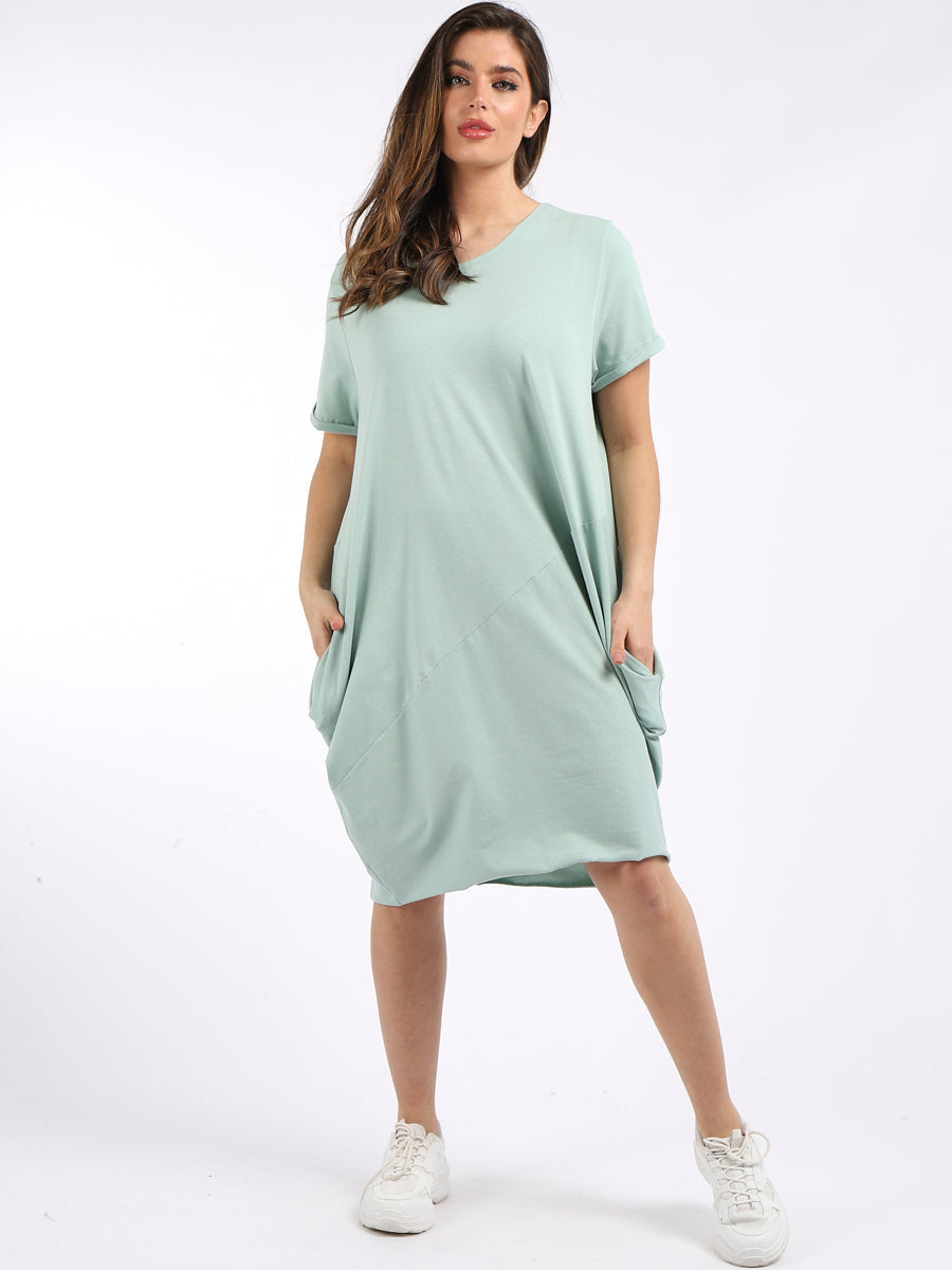 Plain Cotton Dress Tiffany