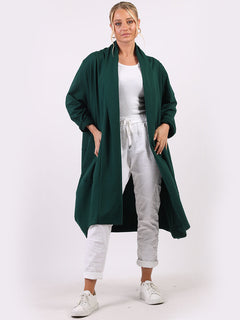 Oversized Lagenlook Cardigan Green