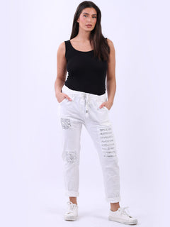 Women Magic Pant  White