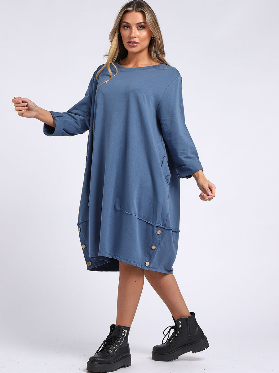Women Cotton Dress Denim